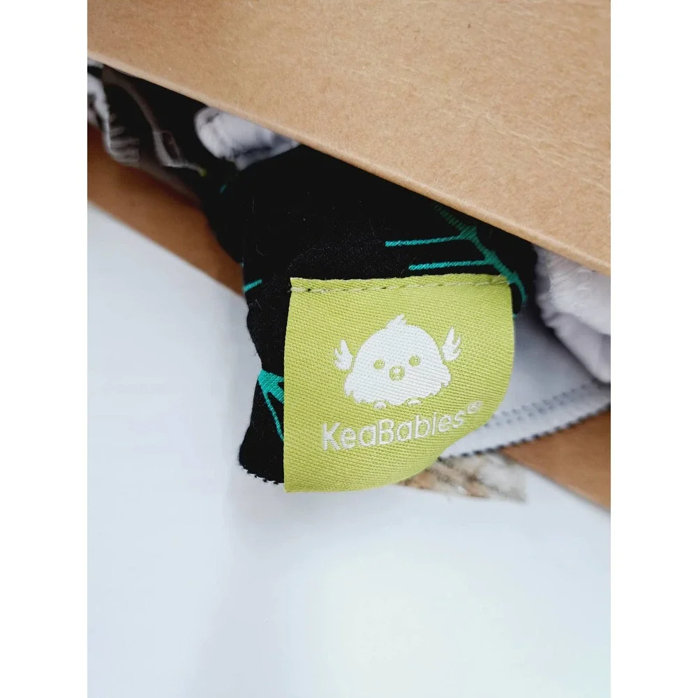 New Organic Adjustable Soft KeaBabies Bandana bibs 8 Qty Open Box for pictures